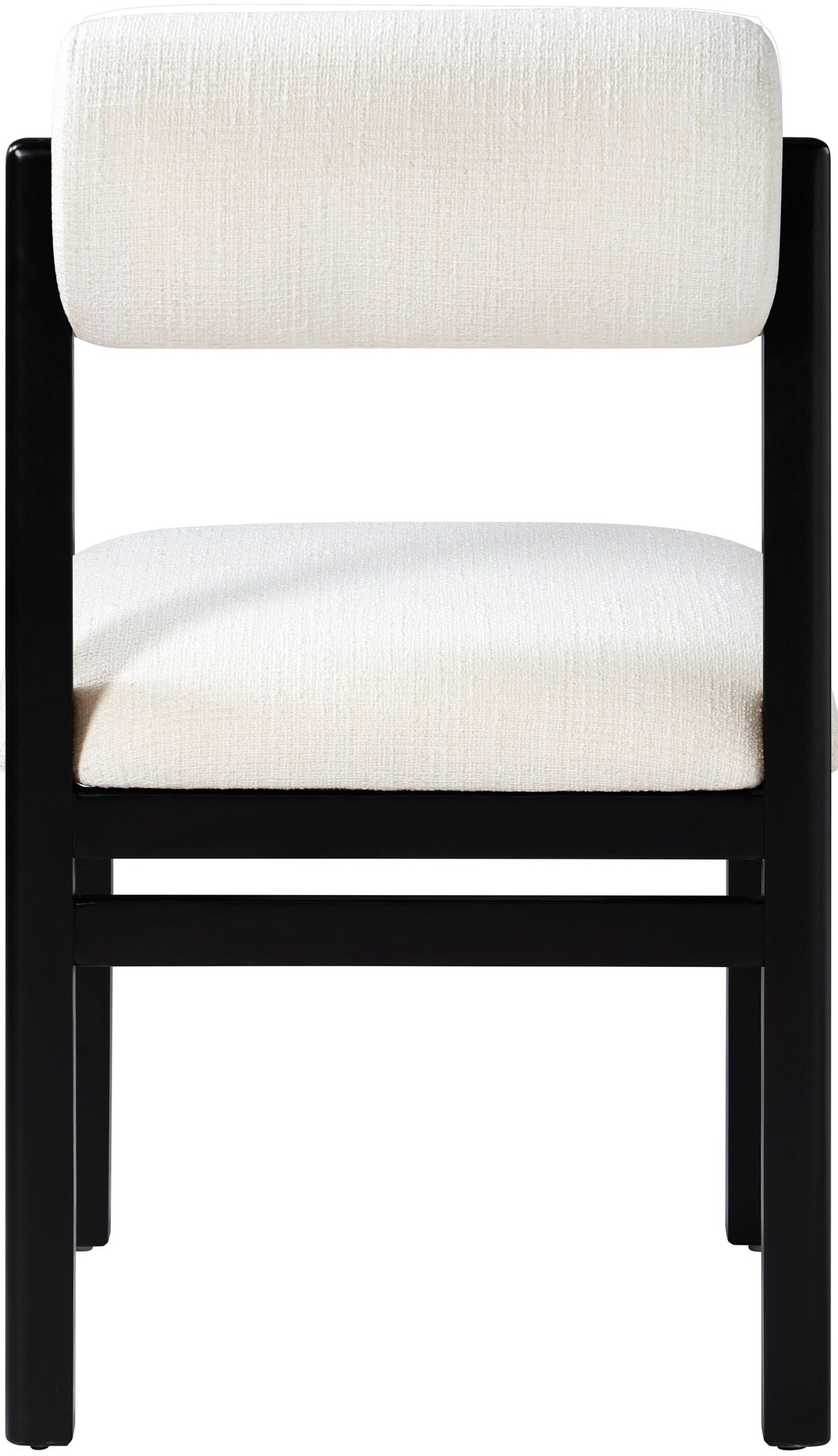 Roundhill - Fabric Dining Chair (Set of 2) - Black Frame