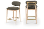 Riccio - Fabric Stool - Natural Frame