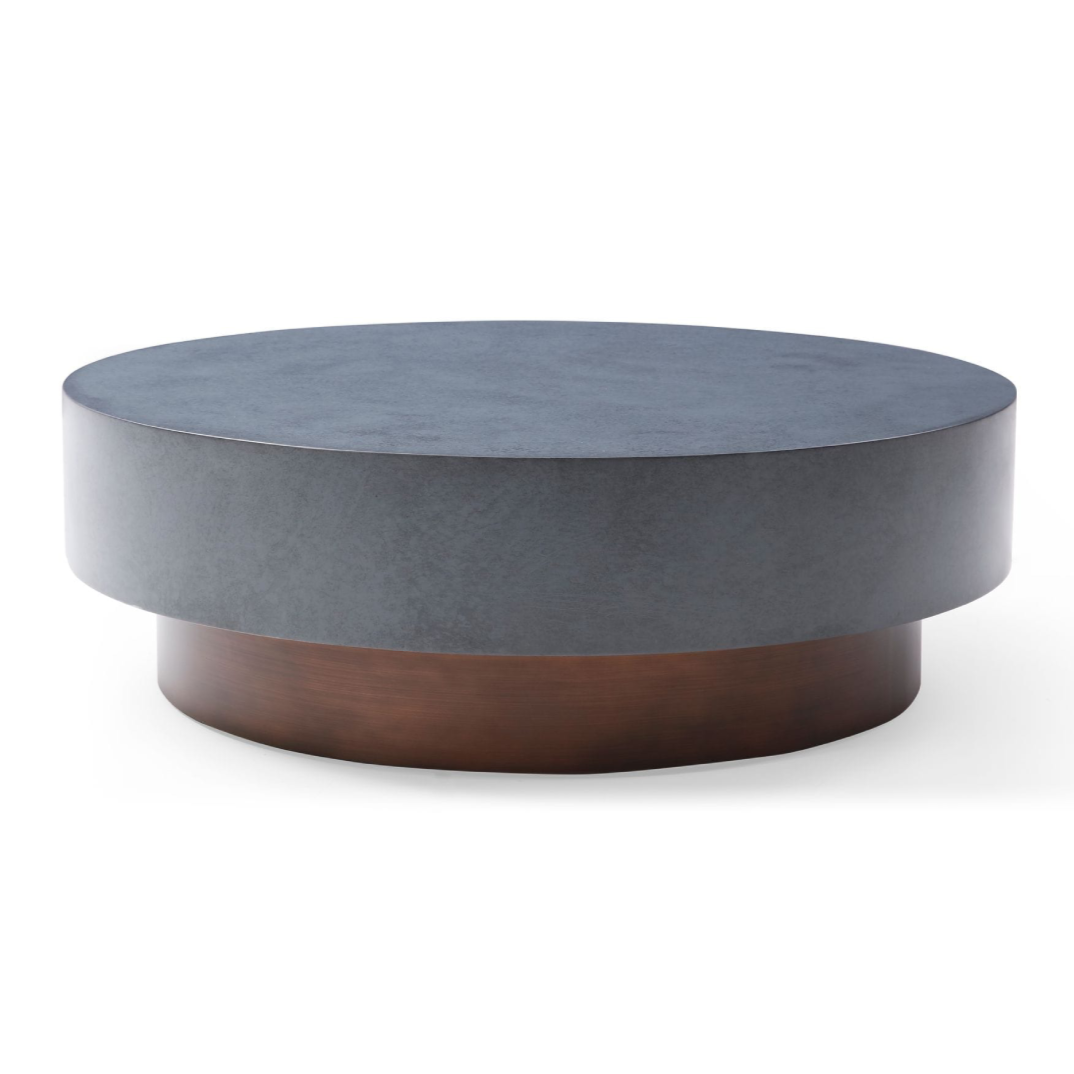 Zachary - Modern Metal & Antique Copper Coffee Table by VIG Furniture - View 1