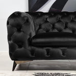 Delilah - Modern Black Fabric Loveseat by VIG Furniture - View 3