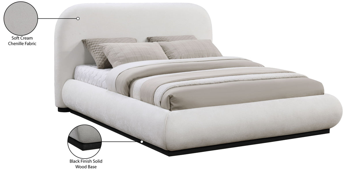 Vaughn - Chenille Bed With Black Base
