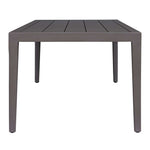 Polanco - Outdoor Aluminum Dining Table - Black