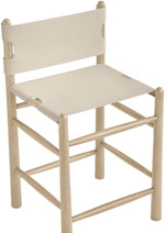 Santos - Upholstered Counter Stool With Stained Natural Base