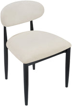 Riccio - Fabric Dining Side Chair (Set of 2) - Black Frame