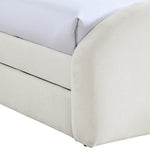 Andaz - Chenille Fabric Upholstered Trundle Bed