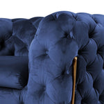 Sheila - Transitional Dark Blue Fabric Loveseat by VIG Furniture - View 3