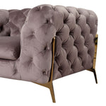 Sheila - Transitional Silver Fabric Loveseat by VIG Furniture - View 3