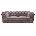 Sheila - Transitional Silver Fabric Loveseat by VIG Furniture - View 1