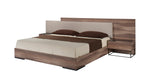 Matteo Italian Modern Eastern King Walnut & Fabric Bed by VIG Furniture - View 1