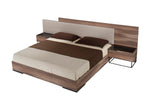 Matteo Italian Modern Queen Walnut & Fabric Bed by VIG Furniture - View 3
