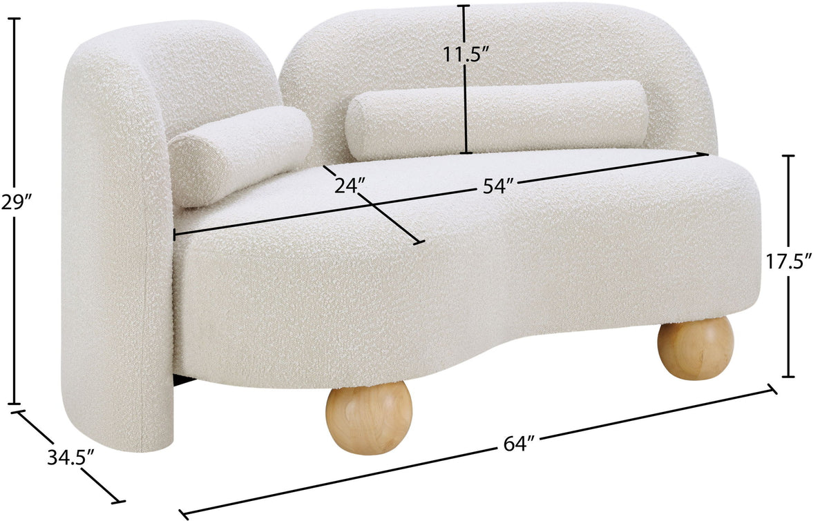 Daphne - Boucle Loveseat