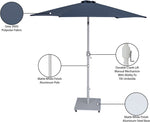 Fiji - Aluminum Patio Umbrella With Square White Base