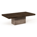 Renzo Modern Oak & Concrete Coffee Table by VIG Furniture - View 2