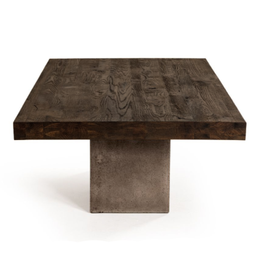 Renzo Modern Oak & Concrete Coffee Table by VIG Furniture - View 3