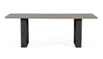 Murphy - Modern Grey Aged Oak & Black Metal Dining Table by VIG Furniture - View 6