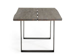 Murphy - Modern Grey Aged Oak & Black Metal Dining Table by VIG Furniture - View 4