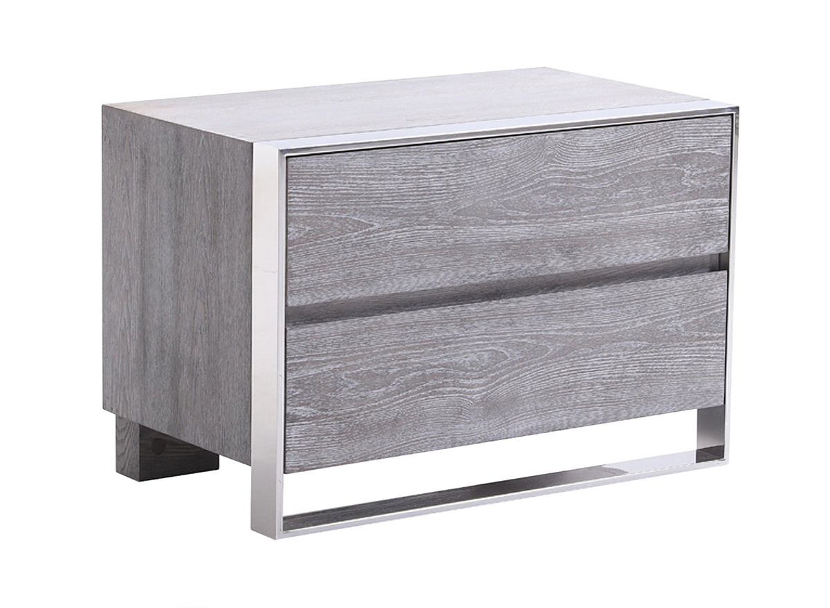 Arlene Modern Grey Elm Nightstand by VIG Furniture - View 8