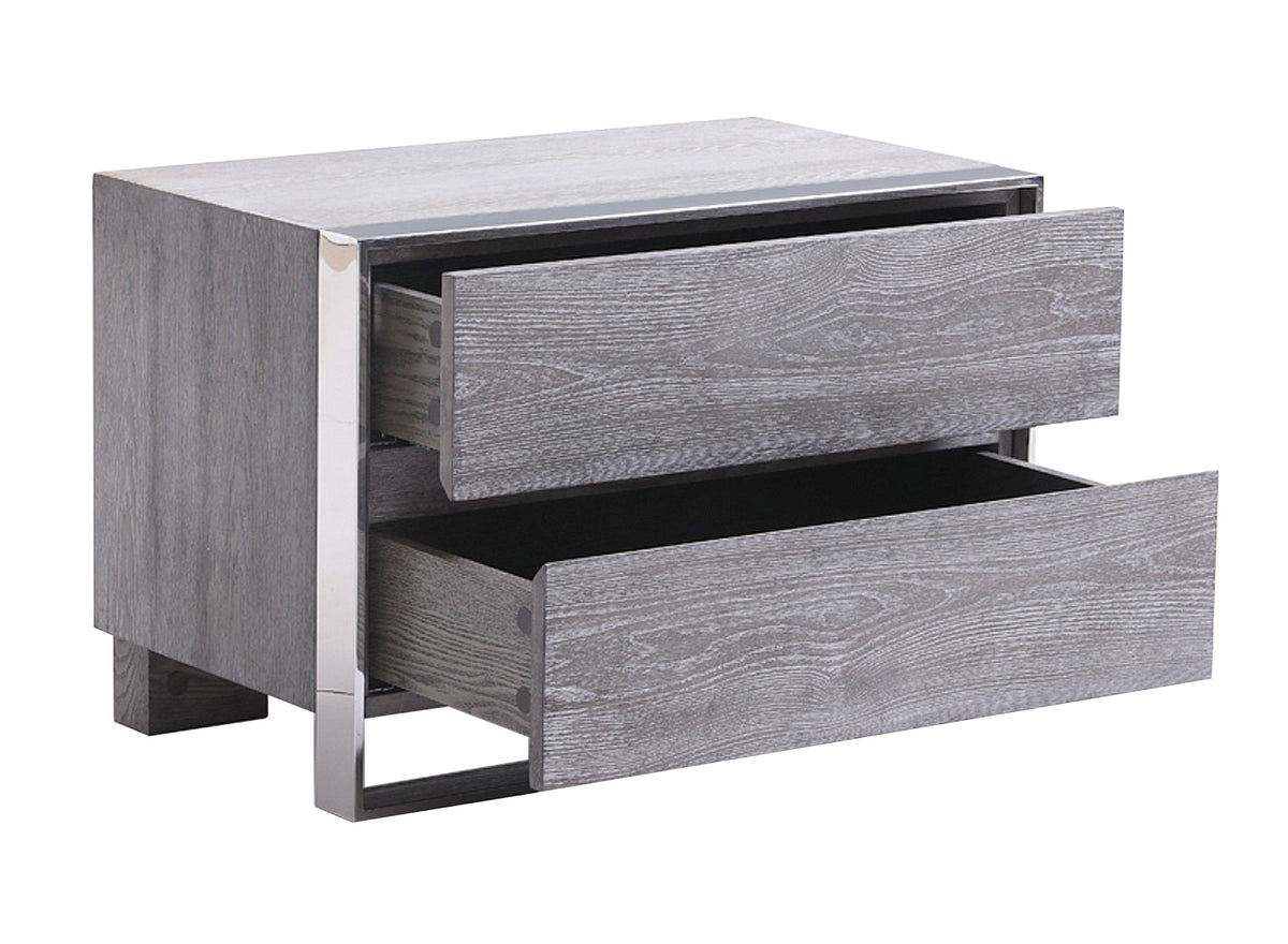 Arlene Modern Grey Elm Nightstand by VIG Furniture - View 9