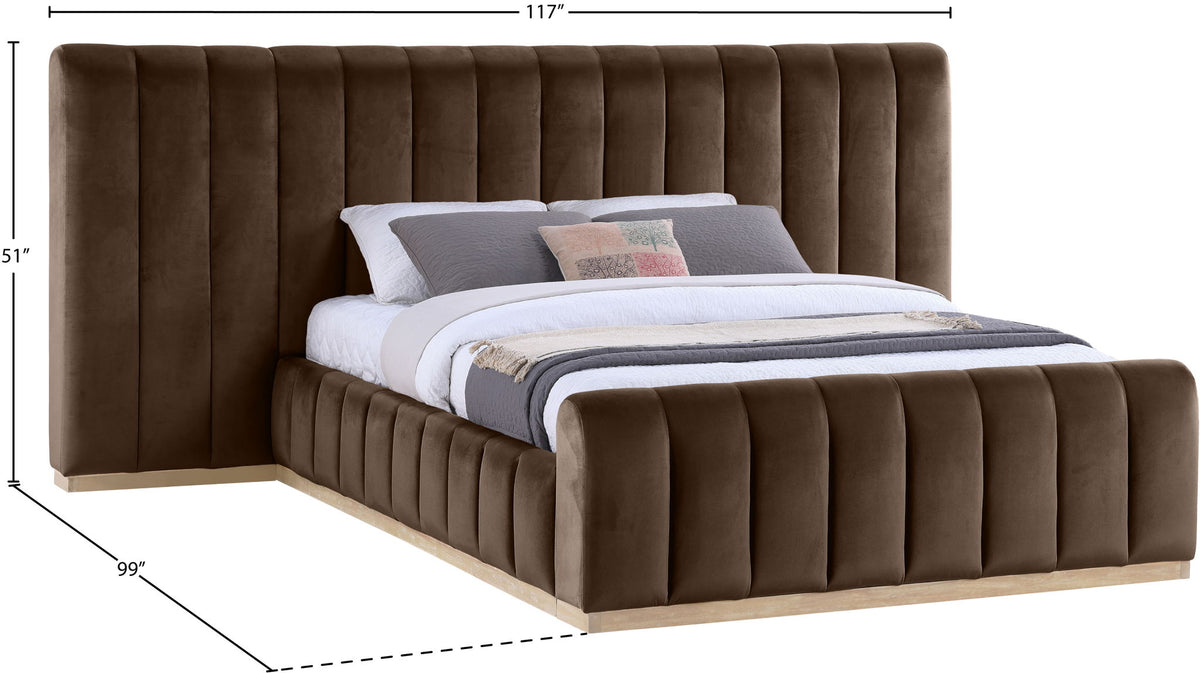 Amara - Velvet Upholstered Bed