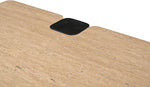 Ravenna - Genuine Travertine Top And Oak Wood Base Table