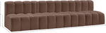 Arc - Faux Leather 4 Seats Modular Sofa