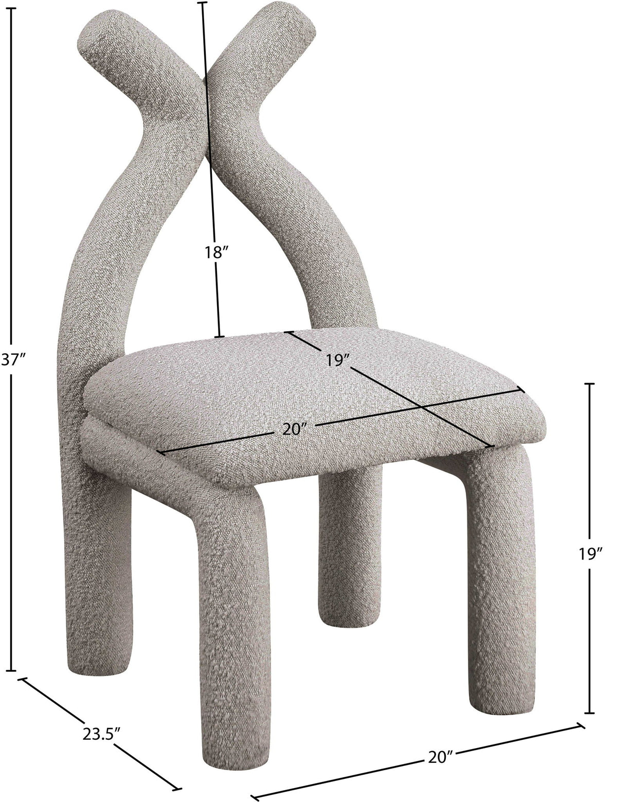 Xena - Accent / Dining Chair - Taupe