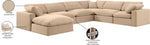 Comfy - 7 Piece Velvet Modular Sectional With Chaise