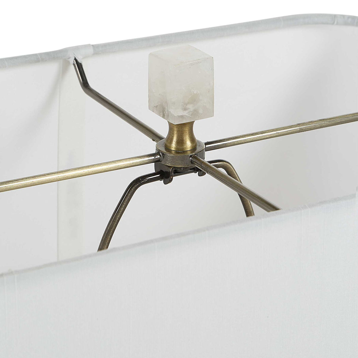 Wrapped In Light - Table Lamp - Gold / White