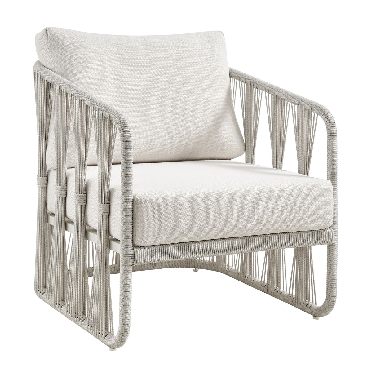 Breeze - Powder Coated Metal Outdoor Conversation Set With Cushions