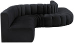 Arc - Velvet 8 Piece Curved Modular Sofa