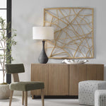 Tangled Up - Outdoor Teak Wall Decor - Woodtone