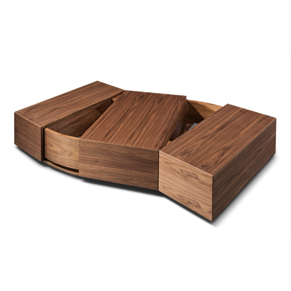 Leslie Modern Walnut Coffee Table by VIG Furniture - View 2