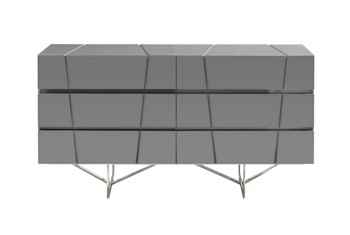Chrysler Modern Grey Dresser by VIG Furniture - View 1