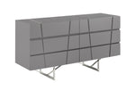Chrysler Modern Grey Dresser by VIG Furniture - View 2