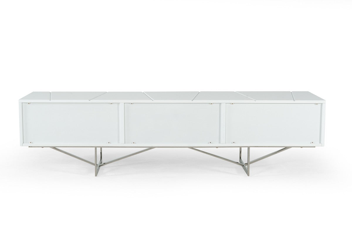 Chrysler Modern White TV Stand by VIG Furniture - View 4