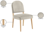 Varinelle - Velvet Dining Chair (Set of 2) - Natural Frame