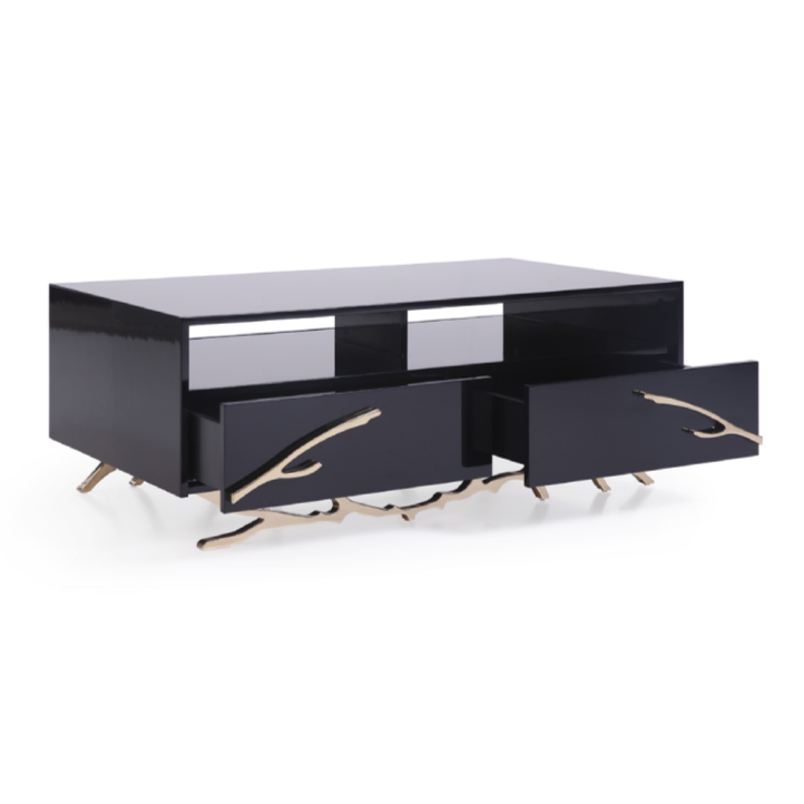 Legend Modern Black & Gold Coffee Table by VIG Furniture - View 3