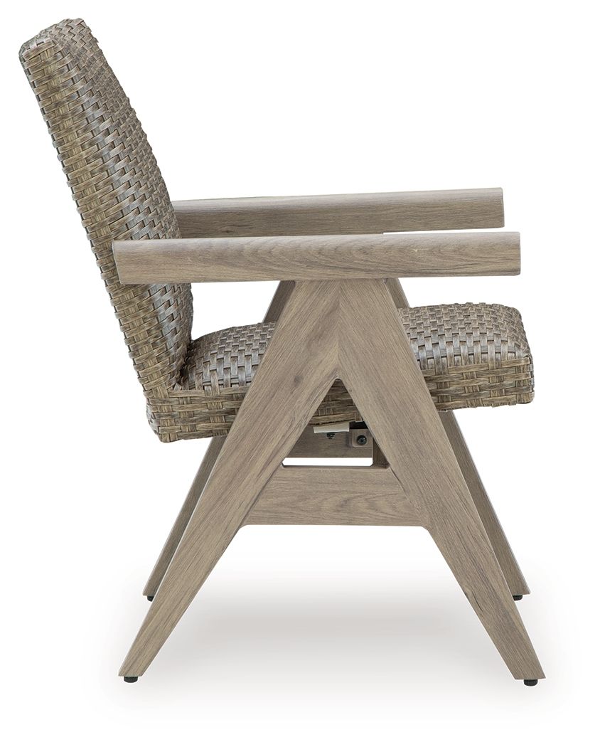 Cliff Trails - Rocking Arm Chair (Set of 2) - Beige