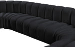 Arc - Velvet Modular U-Shaped Sectional