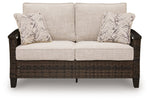 Monterey Point - Loveseat With Cushion - Dark Brown