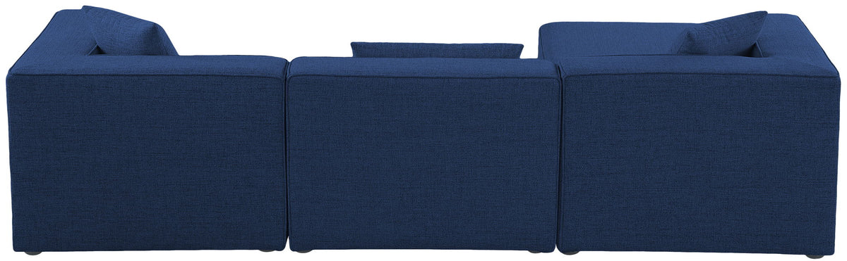 Cube - Linen 4 Piece Modular Sectional With Chaise