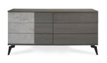 Palermo Italian Modern Faux Concrete & Grey Dresser by VIG Furniture - View 1