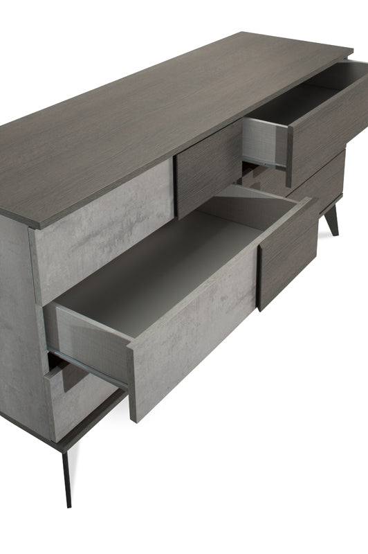Palermo Italian Modern Faux Concrete & Grey Dresser by VIG Furniture - View 3