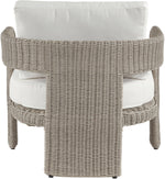 Sandbay - Olefin Water Resistant Fabric And Wicker Outdoor Patio Accent Chair