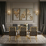 Reba Modern Grey Velvet & Gold Dining Chair (Set of 2) by VIG Furniture - View 13