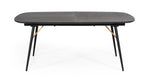 Billy Modern Black Oak & Gold Extendable Dining Table by VIG Furniture - View 4