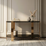 Leroy Modern Ebony & Rosegold Console Table by VIG Furniture - View 9