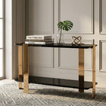 Leroy Modern Ebony & Rosegold Console Table by VIG Furniture - View 8