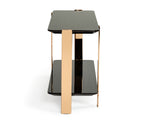 Leroy Modern Ebony & Rosegold Console Table by VIG Furniture - View 2