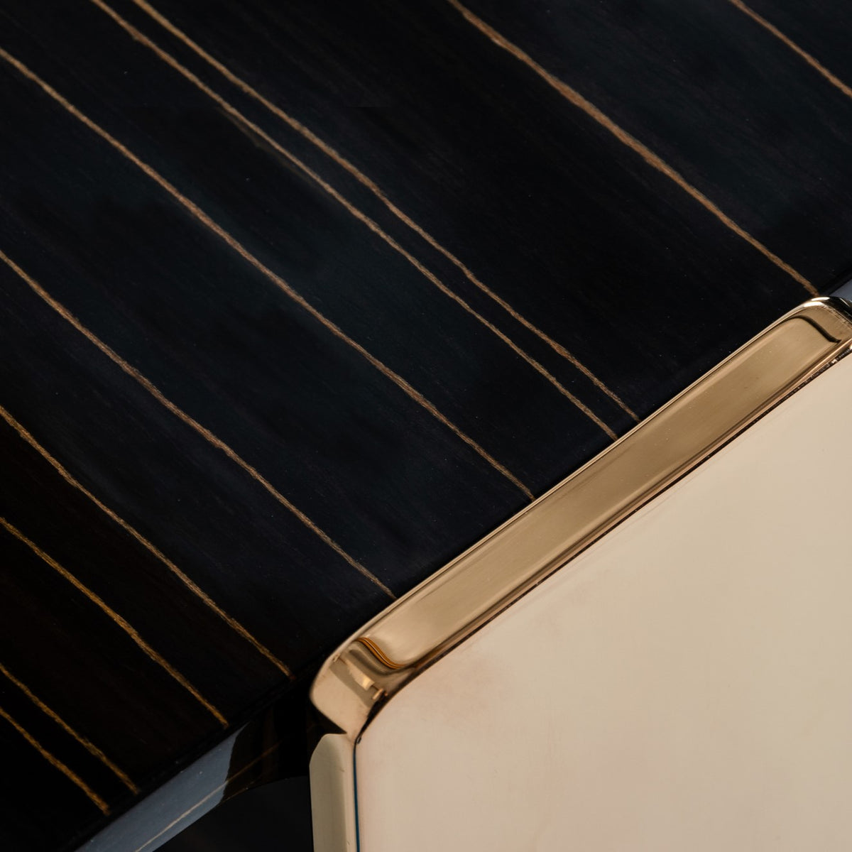 Leroy Modern Ebony & Rosegold Console Table by VIG Furniture - View 7